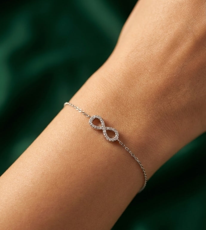 Infinity Minimal Silver Bracelet