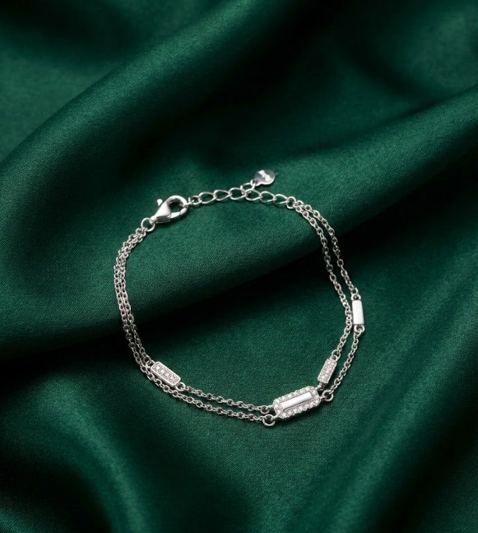 Minimal Bar 92.5 Silver Bracelet
