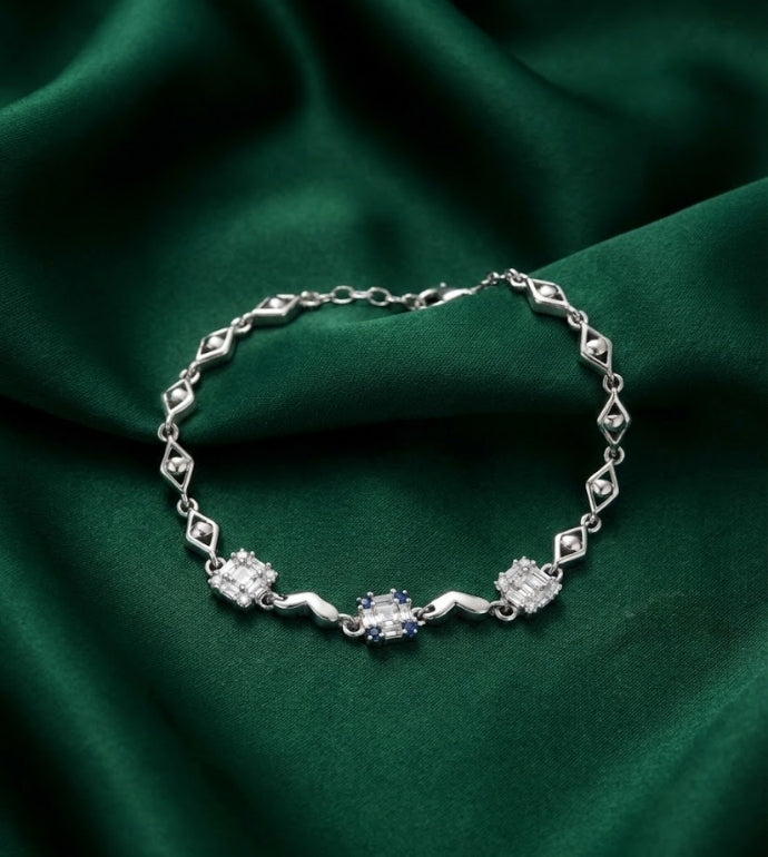 Royal Square 92.5 Silver Bracelet