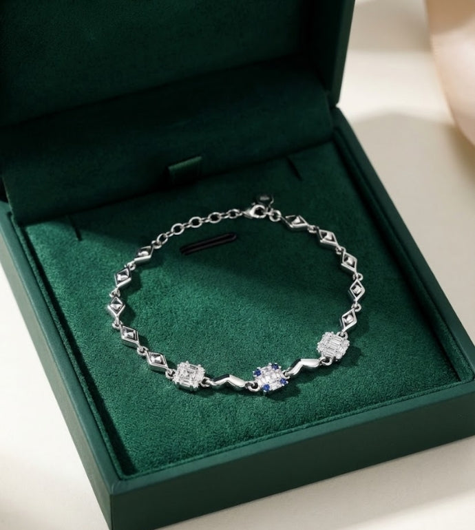 Royal Square 92.5 Silver Bracelet