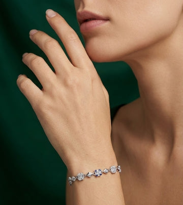 Royal Square 92.5 Silver Bracelet