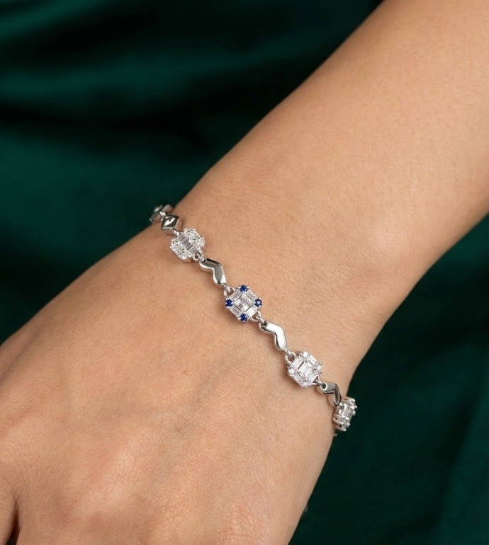 Royal Square 92.5 Silver Bracelet