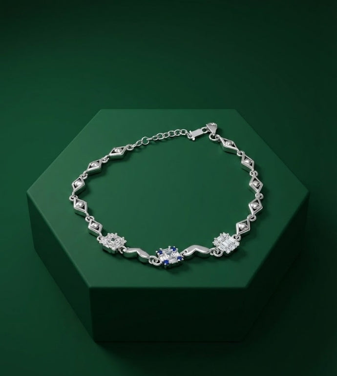 Royal Square 92.5 Silver Bracelet
