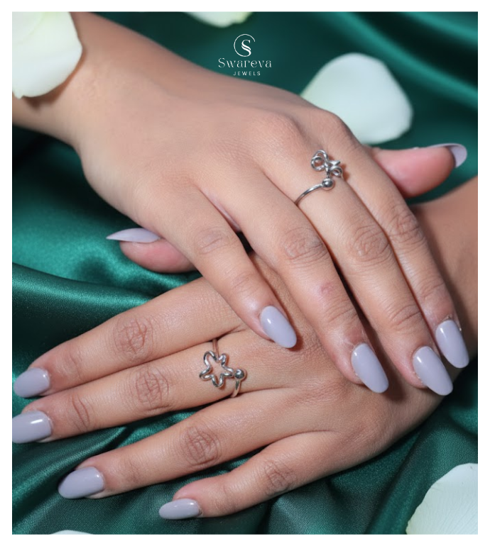 Petal Whisper 92.5 Silver Ring