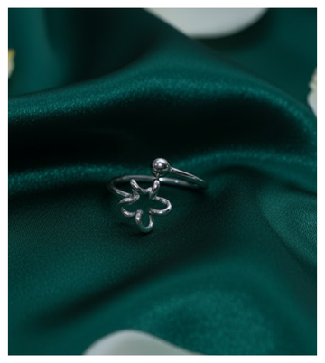 Petal Whisper 92.5 Silver Ring