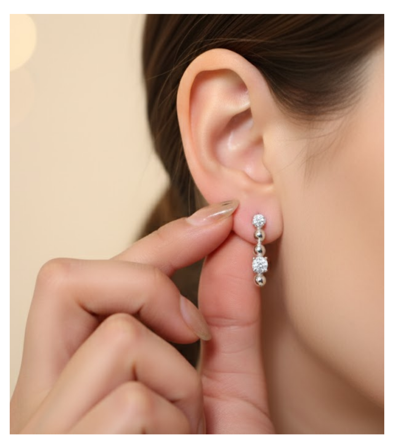 GleamSphere 92.5 Silver Drop Earrings