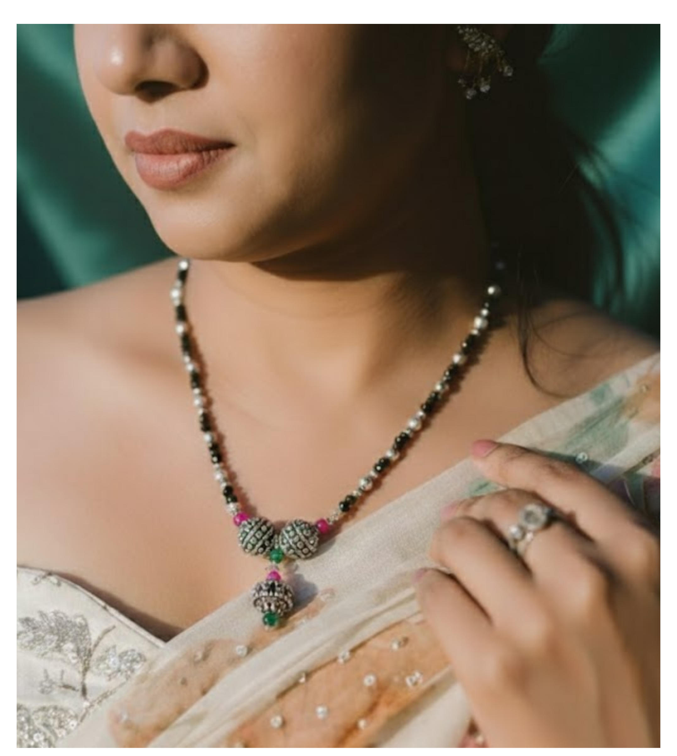 Heritage Charm Antique 92.5 Silver Mangalsutra